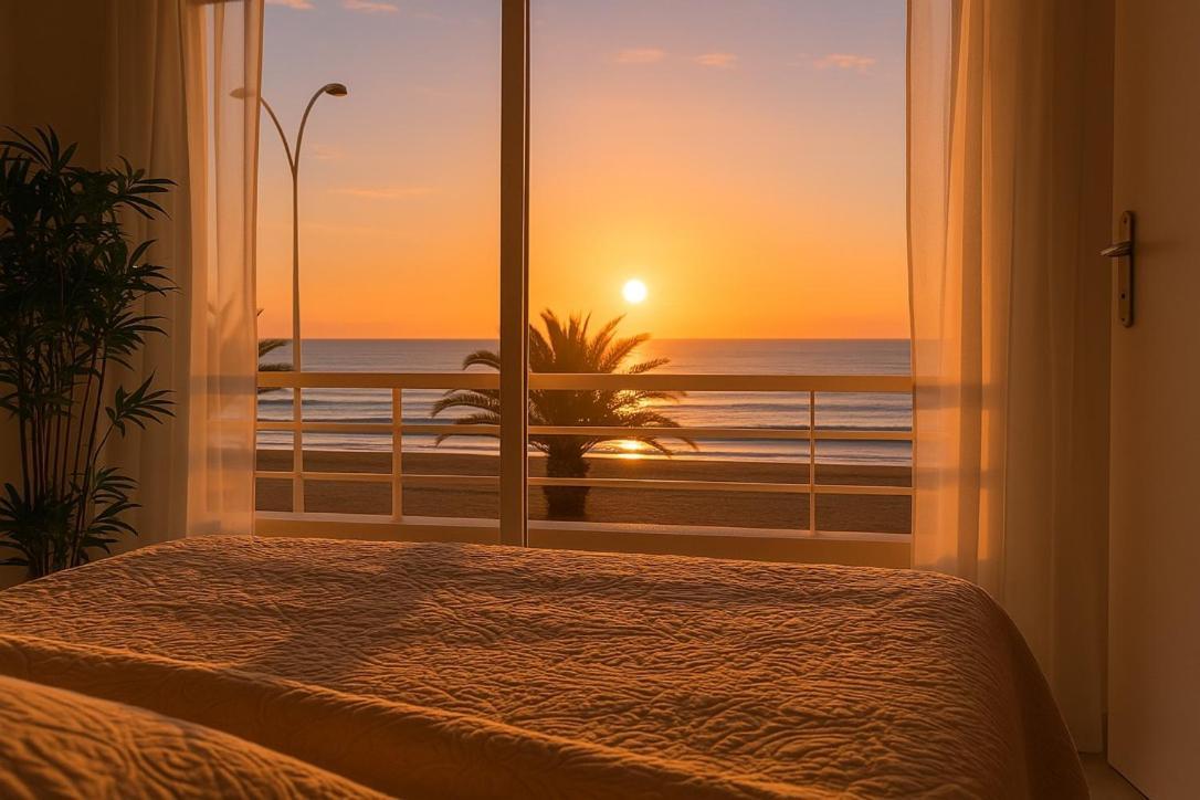 "Plage" Splendide Vue Mer Depuis La Chambre Et Le Salon Cuisine, 20M De La Plage! 卡内 外观 照片