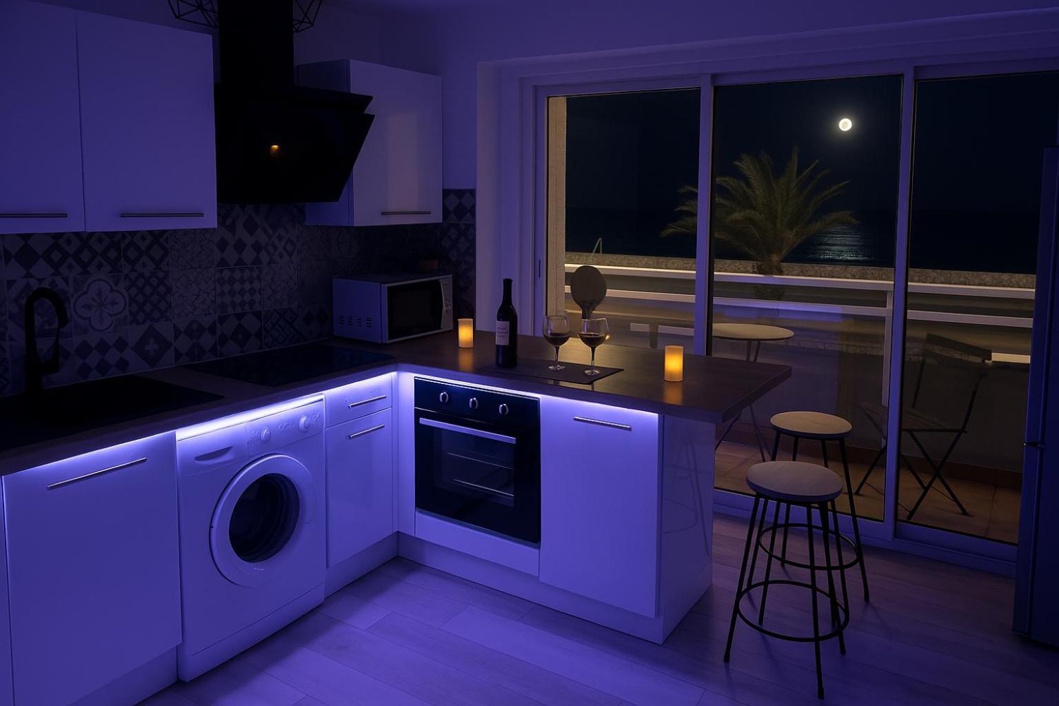 "Plage" Splendide Vue Mer Depuis La Chambre Et Le Salon Cuisine, 20M De La Plage! 卡内 外观 照片